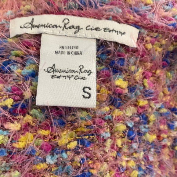 American Rag Popcorn Open Front Cardigan - Picture 4 of 4